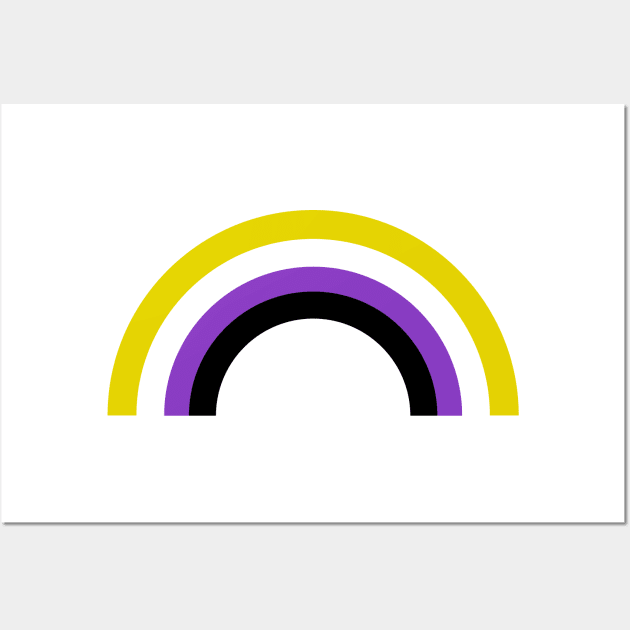 Non-Binary Rainbow Wall Art by epiclovedesigns